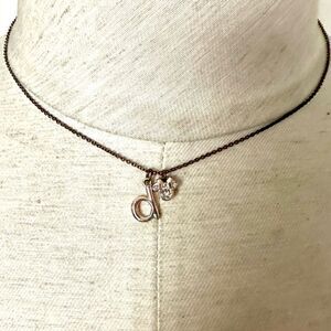 Disney D monogram Minnie Mouse necklace